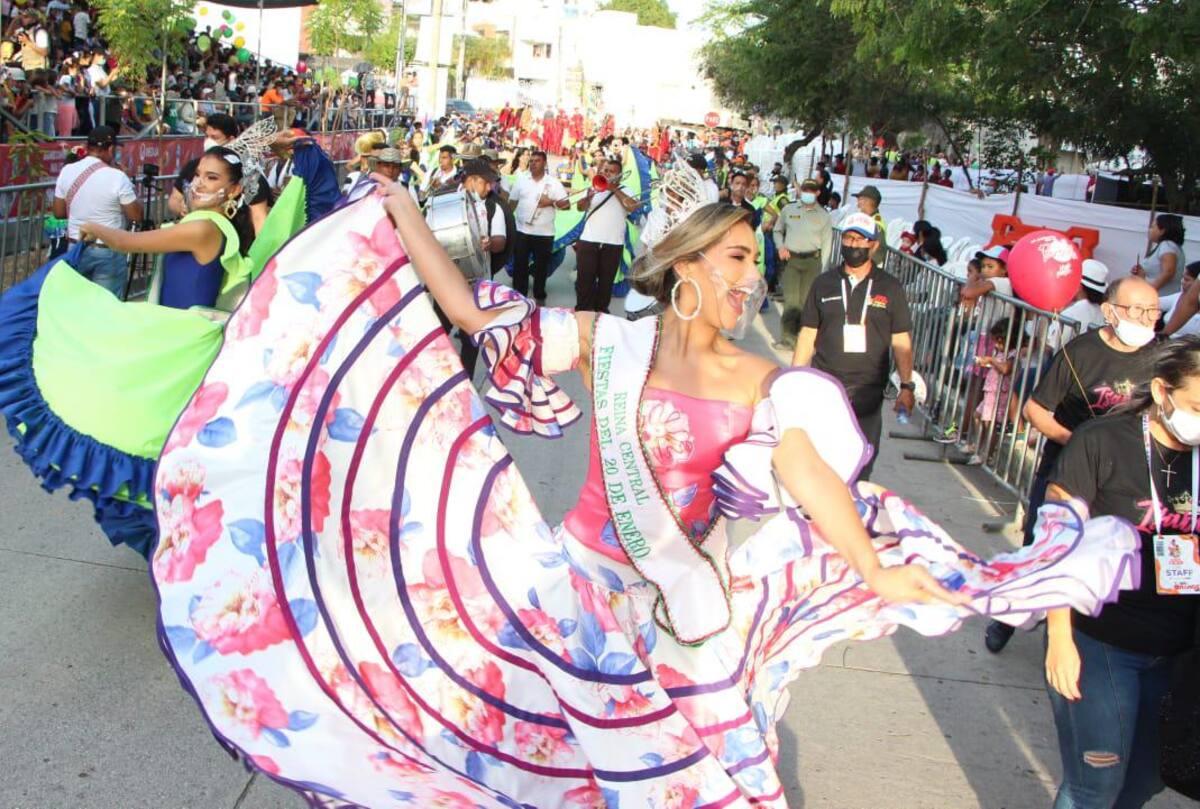 La reina Central del 20 de Enero, Isabella Guerra Cerón. //Manuel Santiago Pérez. El Universal.