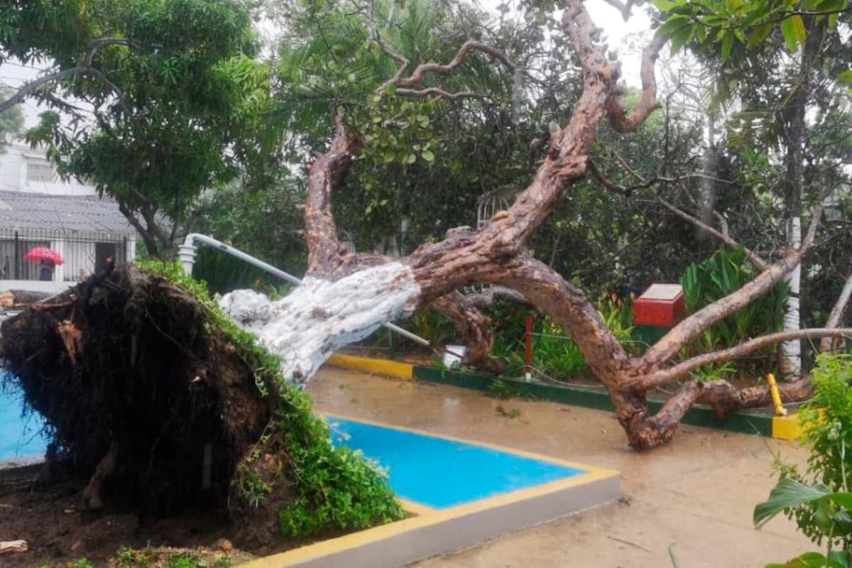 Vendaval causó destrozos al sur de Barranquilla