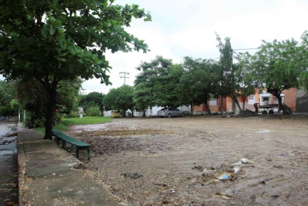 En mejores condiciones, este sería un magnífico escenario deportivo.