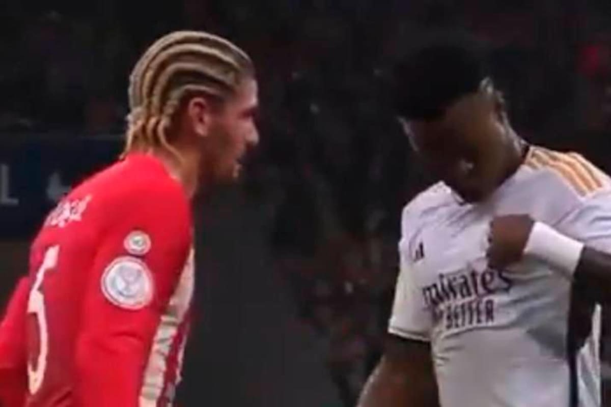 Video: así fue la discusión entre Vinícius y Rodrigo De Paul