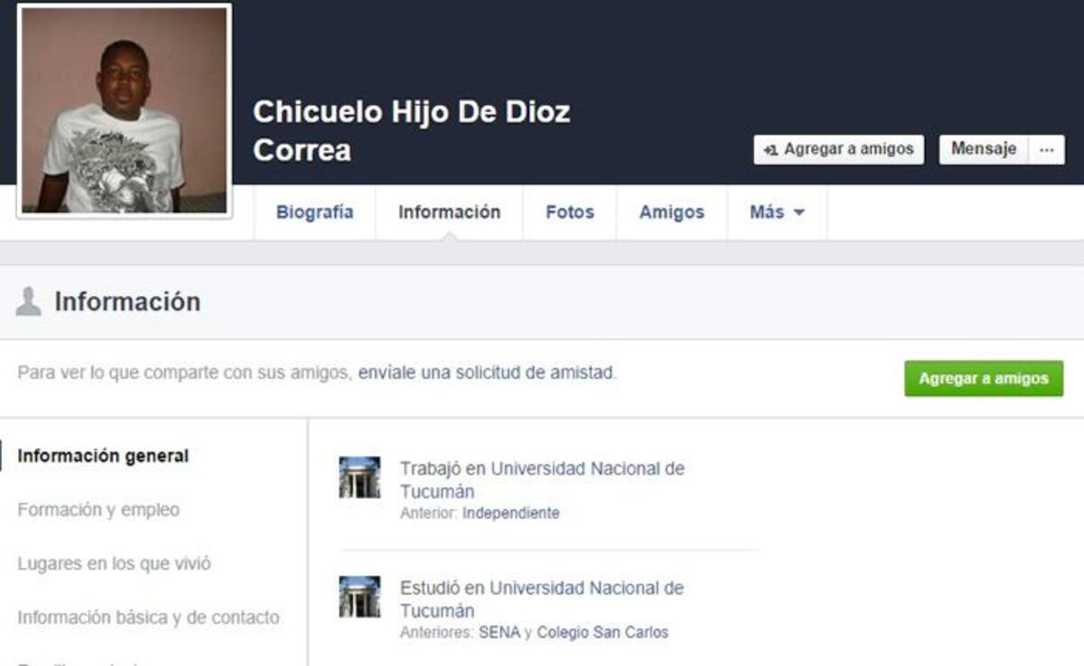 Insultos y amenazas han sido enviados desde una cuenta falsa, que circula como “Chicuelo Hijo de Dioz Correa” desde agosto. TOMADAS DE FACEBOOK