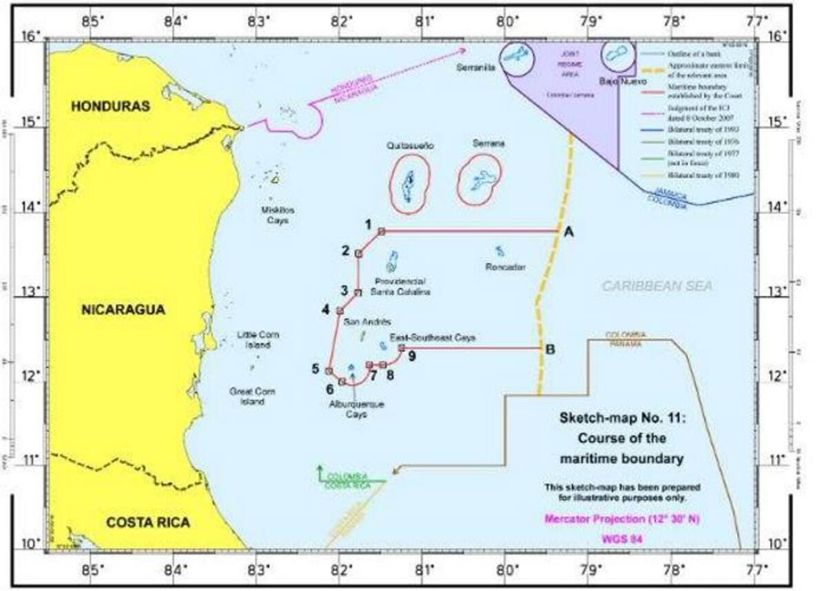 Así quedaron definidos los puntos limítrofes de zonas marinas y submarinas.