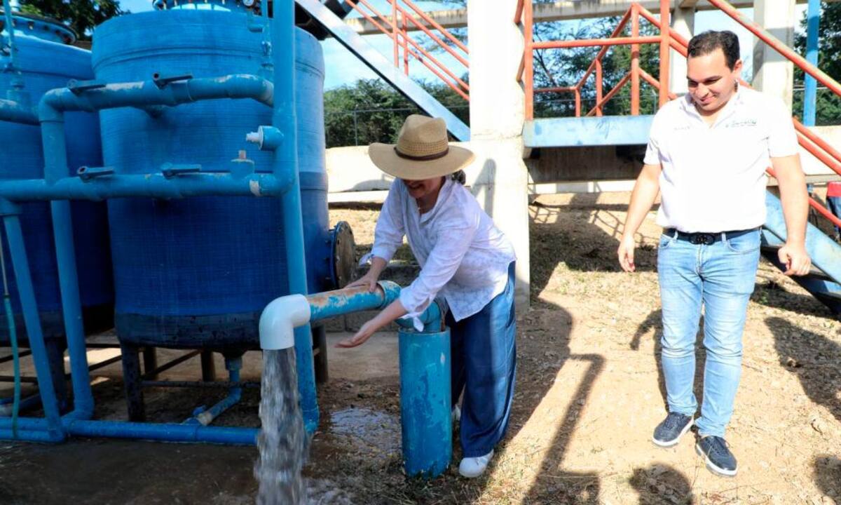 El agua potable llegó a comunidades de La Guajira. // Foto: Ministerio de Vivienda