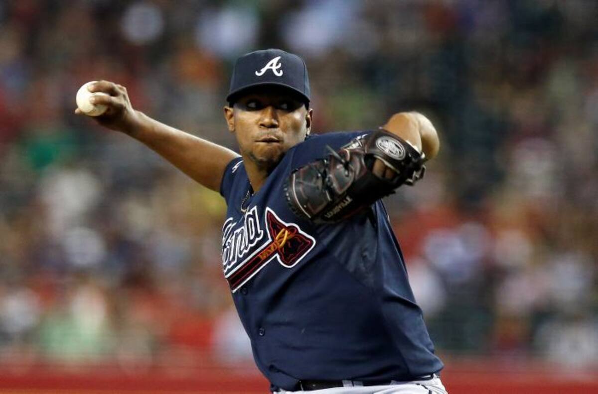 Julio Teherán, de Bravos de Atlanta. AP