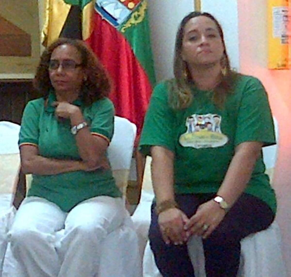 Alix López, docente de la Universidad de Cartagena; y Heydi Del Castillo, directora del programa de Licenciaturas de la Rafael Núñez. Erica Otero Brito- El Universal