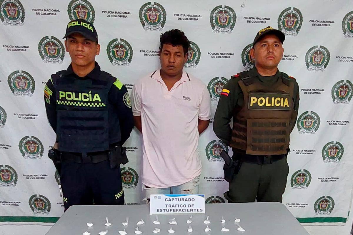 Capturan al ‘Gordo cilindro’, de 20 años, por vender cocaína en Arjona