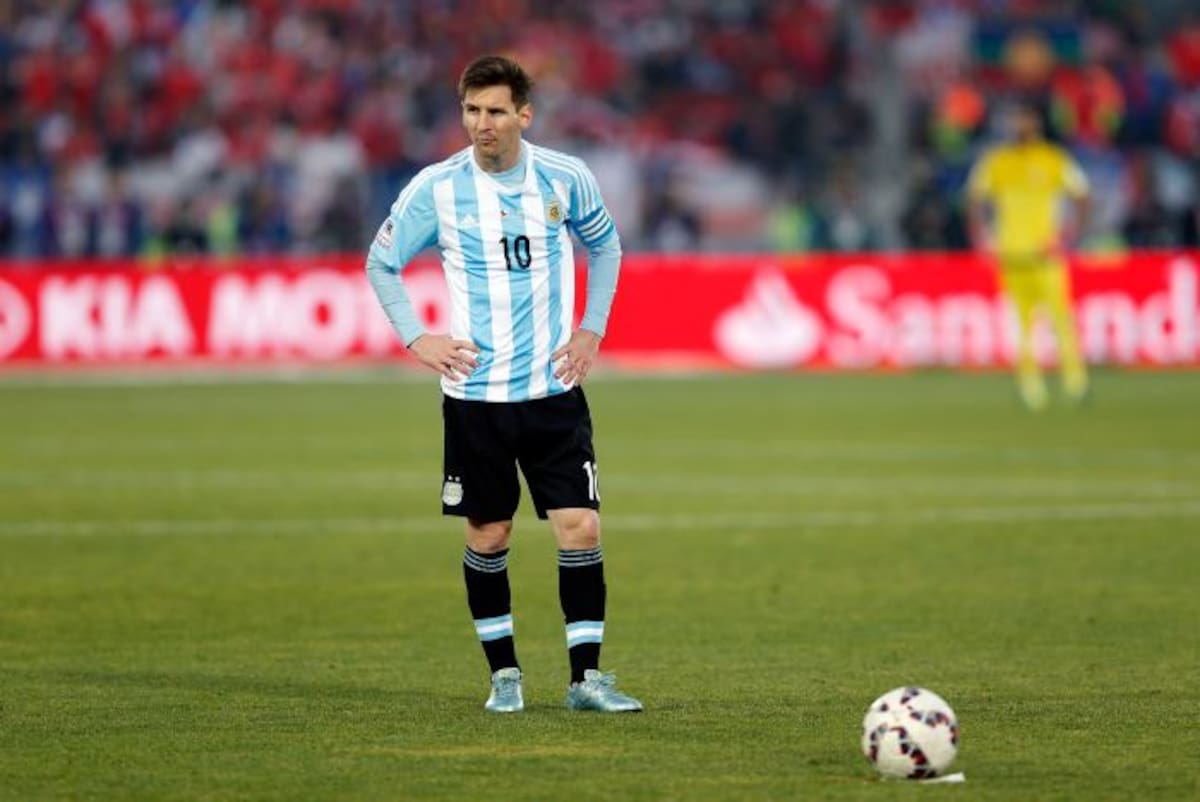 Lionel Messi con la Selección Argentina. AP Andre Penner