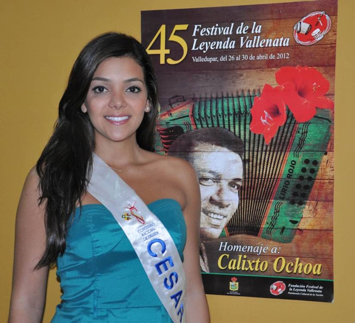 María Laura Quintero Dangond, reina de Cesar, promocionará el Festival de la Leyenda Vallenata. Cortesía