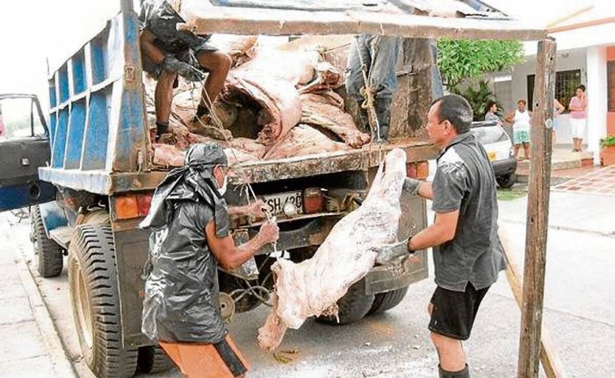 8 toneladas de carne se dañaron y tocó incinerarlas.