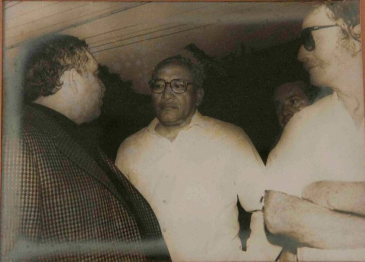 Carlos Cruz con García Márquez y Alejandro Obregón. Archivo El Universal