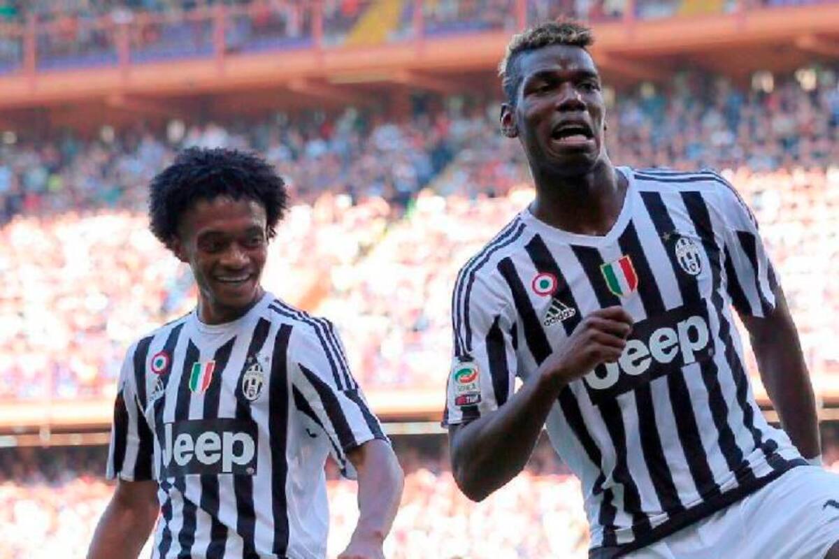 Video: Un reencuentro colombianísimo entre Pogba y Cuadrado