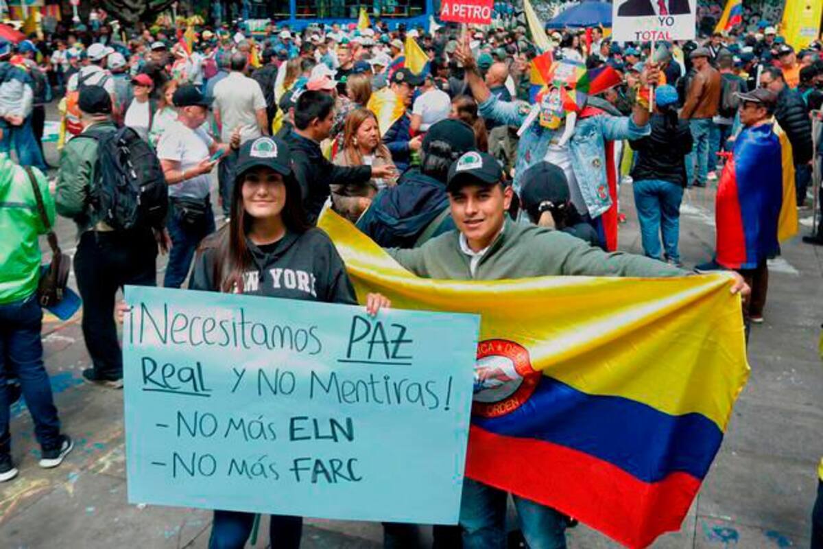 Galería: así transcurrieron marchas en contra del Gobierno Petro en Colombia