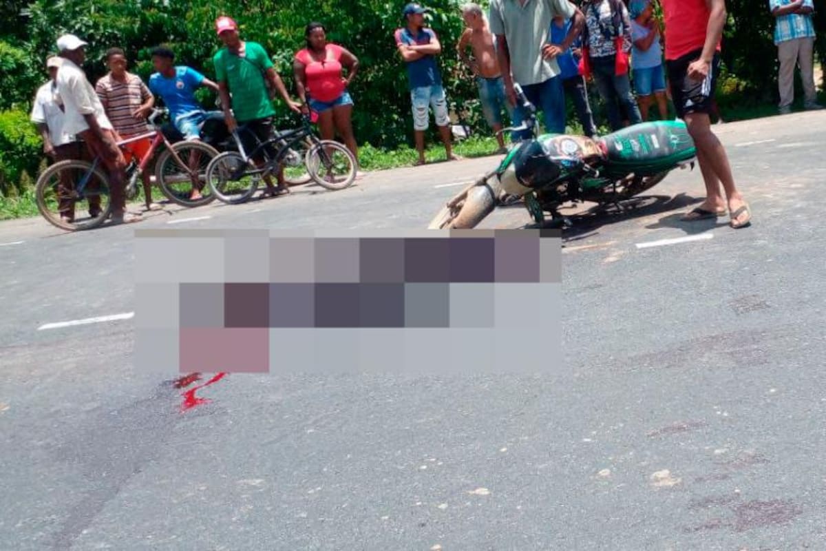 Iba en su moto cuando sicarios le dispararon y lo mataron, en Marialabaja