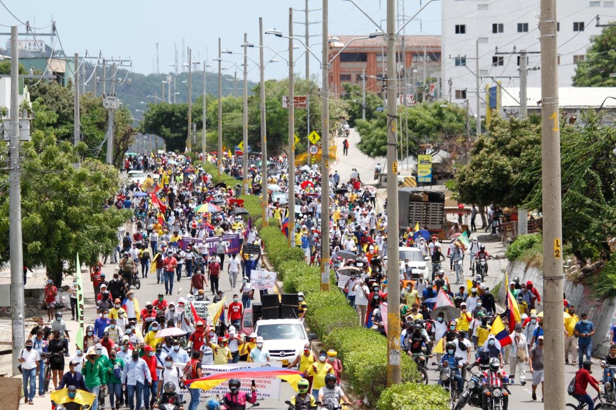 Cartageneros volvieron a protestar en paz
