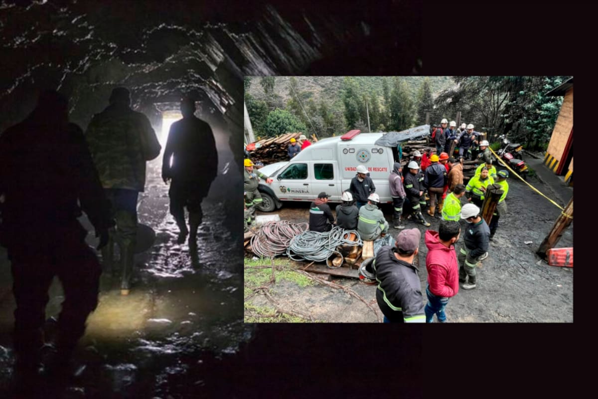 Foto: así va el rescate de los mineros atrapados tras explosión en Sutatausa