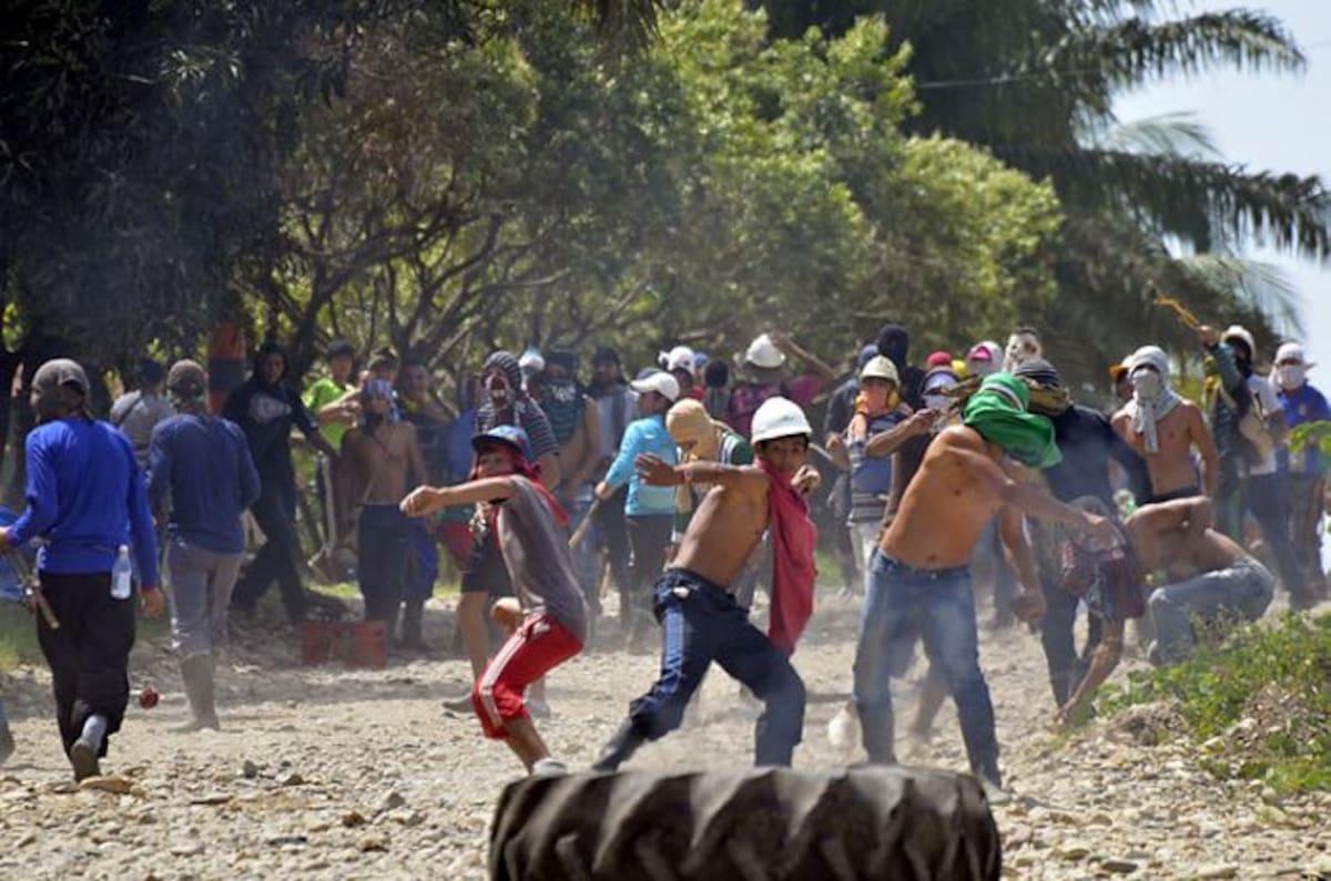 Imágenes de archivo del paro en el Catatumbo, Norte de Santander. COLPRENSA