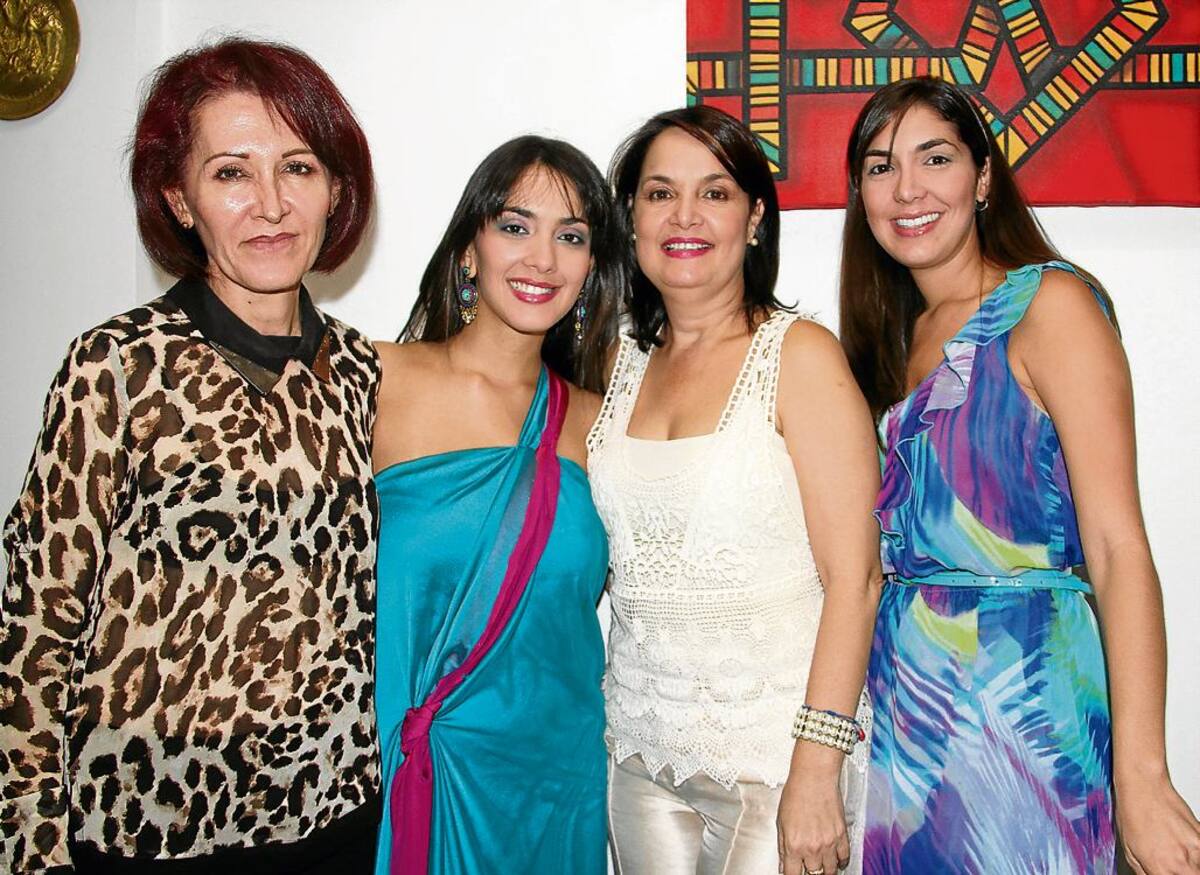 Melba Gómez, Cindy Angulo, Fela Hoyos y Karina Angulo. FOTOS MARUJA PARRA/EL UNIVERSAL/