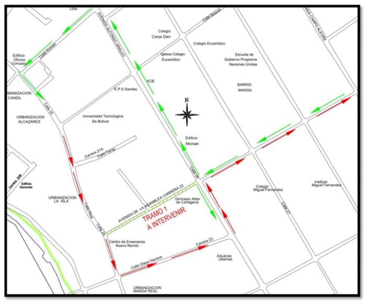 Cambios viales. CORTESÍA