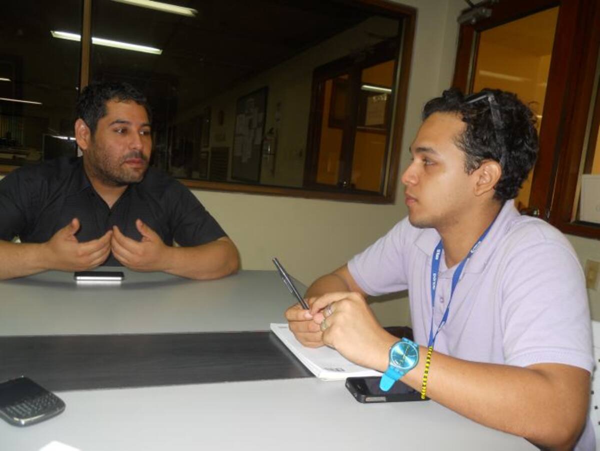 Paúl Caballero, representante de ILGA y Alfonso Marrugo, quien maneja las comunicaciones en Caribe Afirmativo. eluniversal.com.co