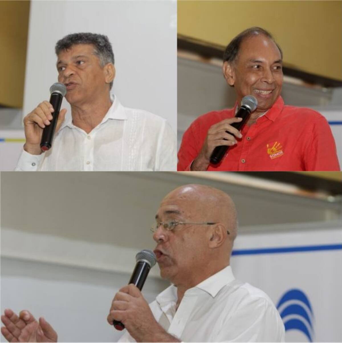 David Múnera, Javier Bustillo y Germán Viana, candidatos a la Alcaldía de Cartagena 2018 El Universal.