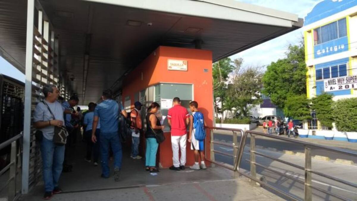 Así se encuentran las estaciones de Transcaribe. Zenia Valdelamar/ El Universal/
