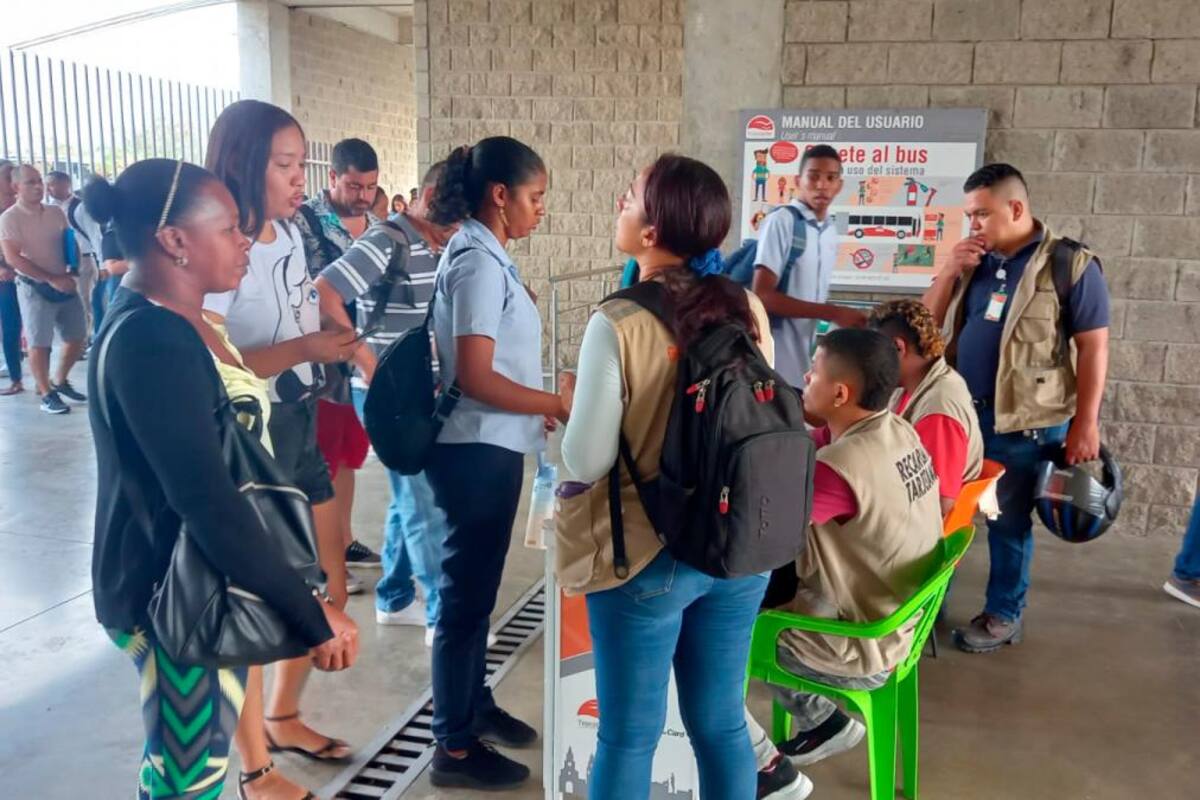 Transcaribe: venta de tiquetes “se agiliza”, pero sigue el descontento