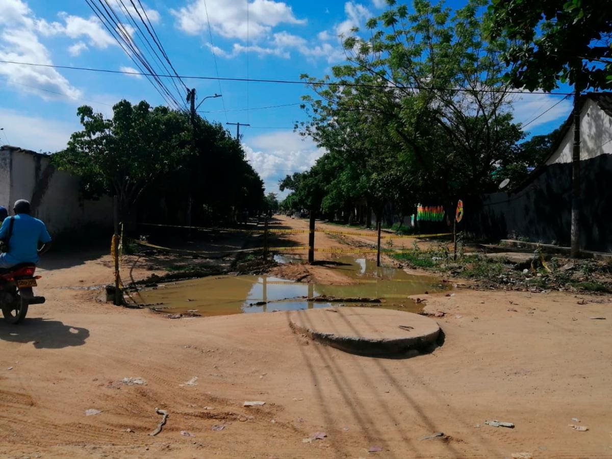 Las aguas estancadas en las calles de Mompox fue una de las problemáticas expuestas.
