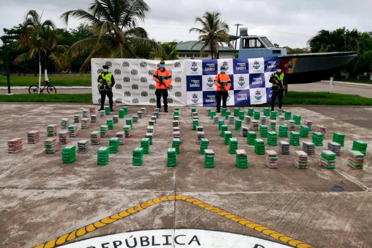 Decomisan 510 kilos de cocaína en buque que iba a Costa Rica