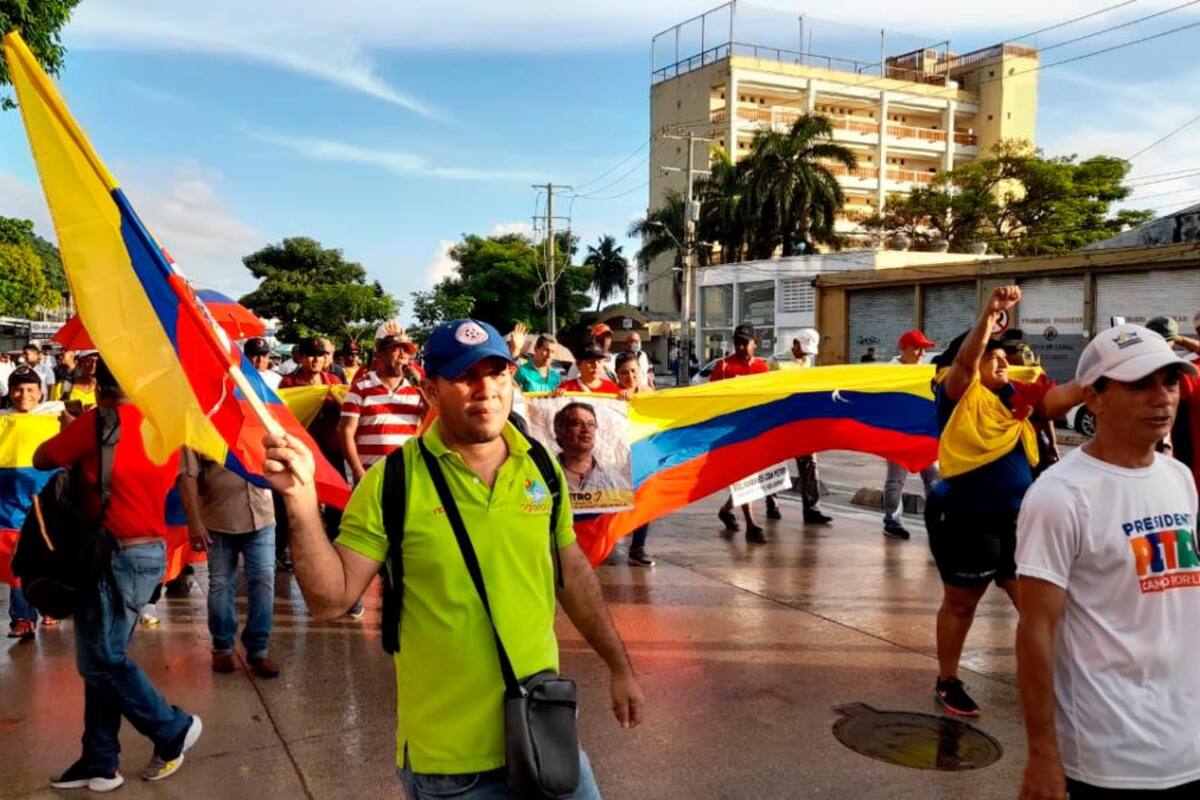 Video: En Cartagena marcharon para respaldar la gestión del presidente Petro