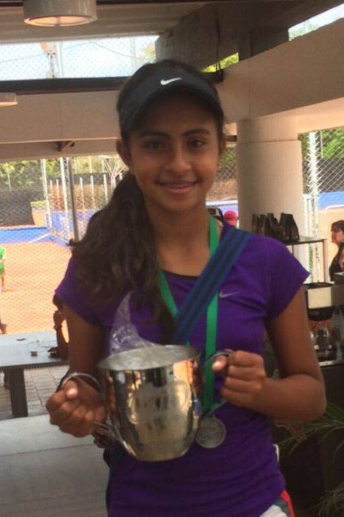 Nicole Gómez entró con pie derecho su temporada 2015 en el tenis nacional Cortesía