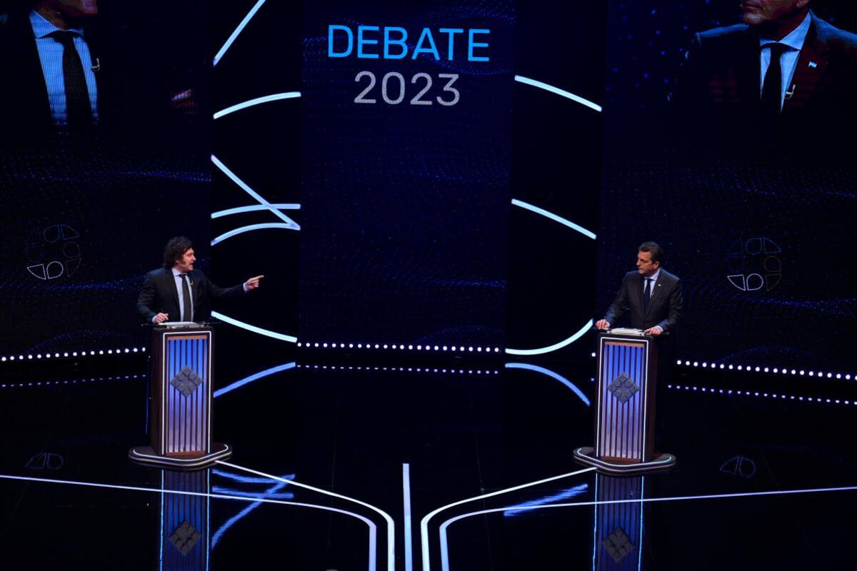 Duras acusaciones entre Milei y Massa en el último debate presidencial