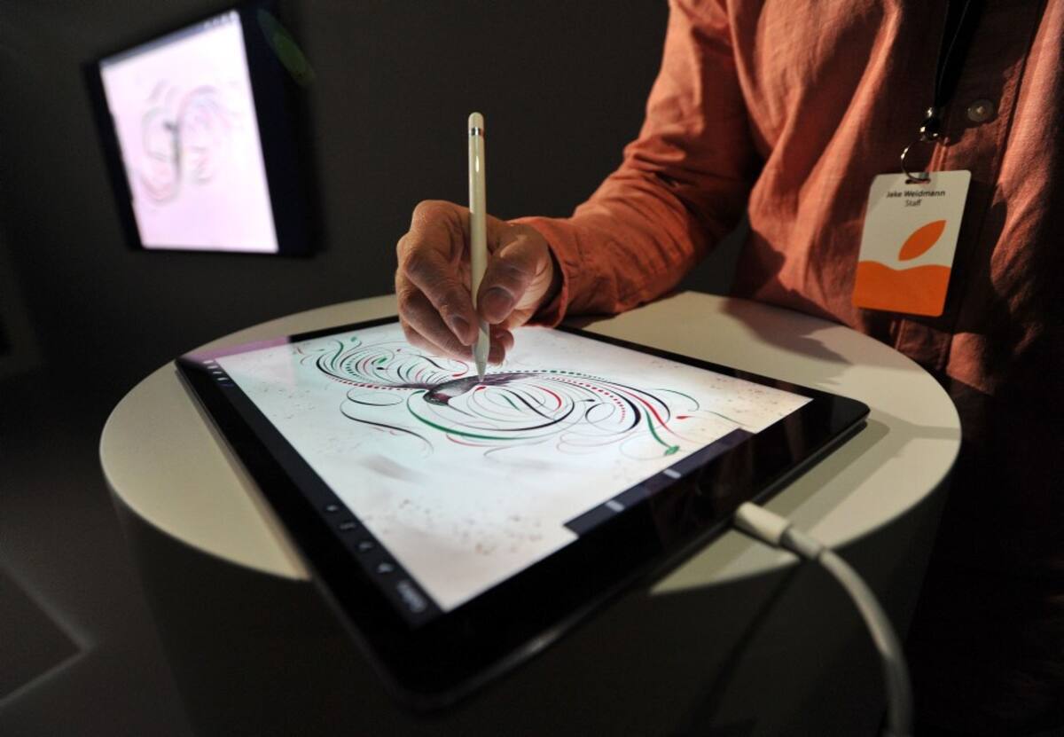 Un iPad Pro y el nuevo Apple Pencil. AFP Josh Edelson