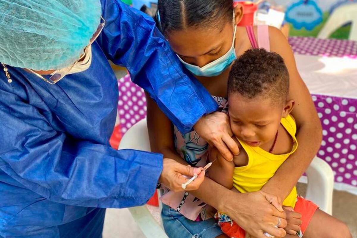 Faltan más de 65 mil niños por vacunar contra el sarampión en Cartagena