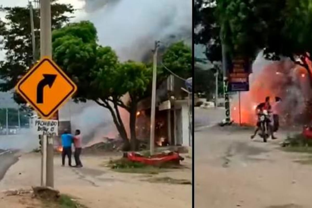 Video: Explosión en fábrica de pólvora en Santa Marta deja dos muertos