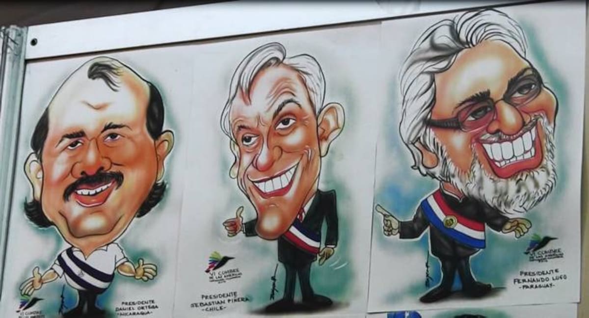 Presidentes de Nicaragua, Chile y Paraguay. ALEXANDRA CLAVIJO - ELUNIVERSAL.COM.CO
