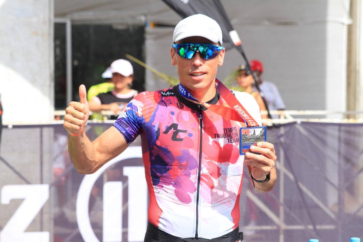 Andrés Felipe Castillo, ganador general del Ironman 70.3 Cartagena.//ÓSCAR DÍAZ-EL UNIVERSAL