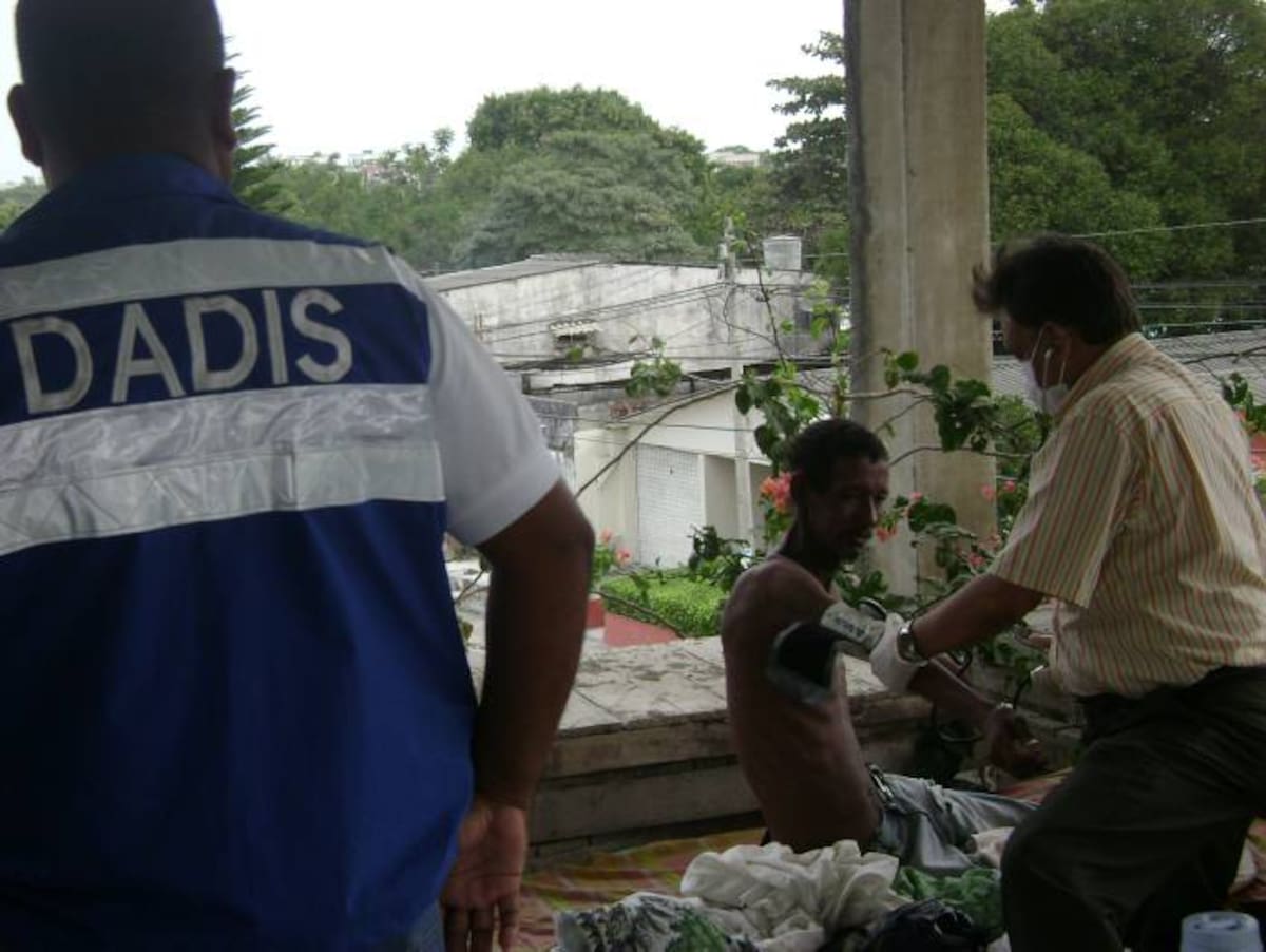 El DADIS atendió a Libardo Caballero en el lugar donde a éste le era dada posada. Cortesía