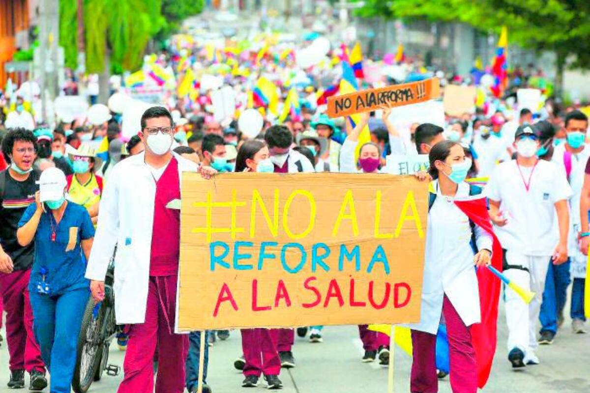 Las marchas en Cartagena esta semana en contra de la reforma a la salud