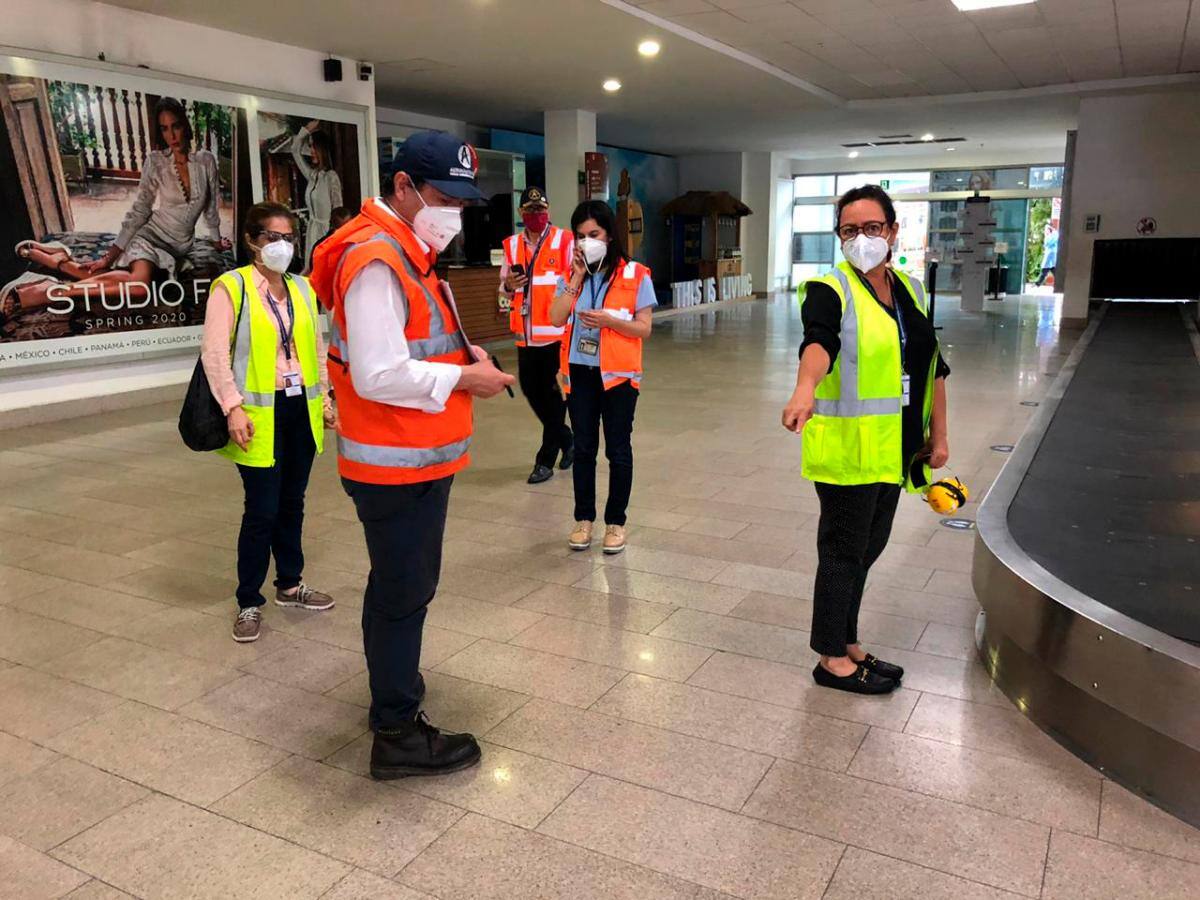 El aeropuerto ha estado aplicando los protocolos durante los vuelos humanitarios. / Cortesía.