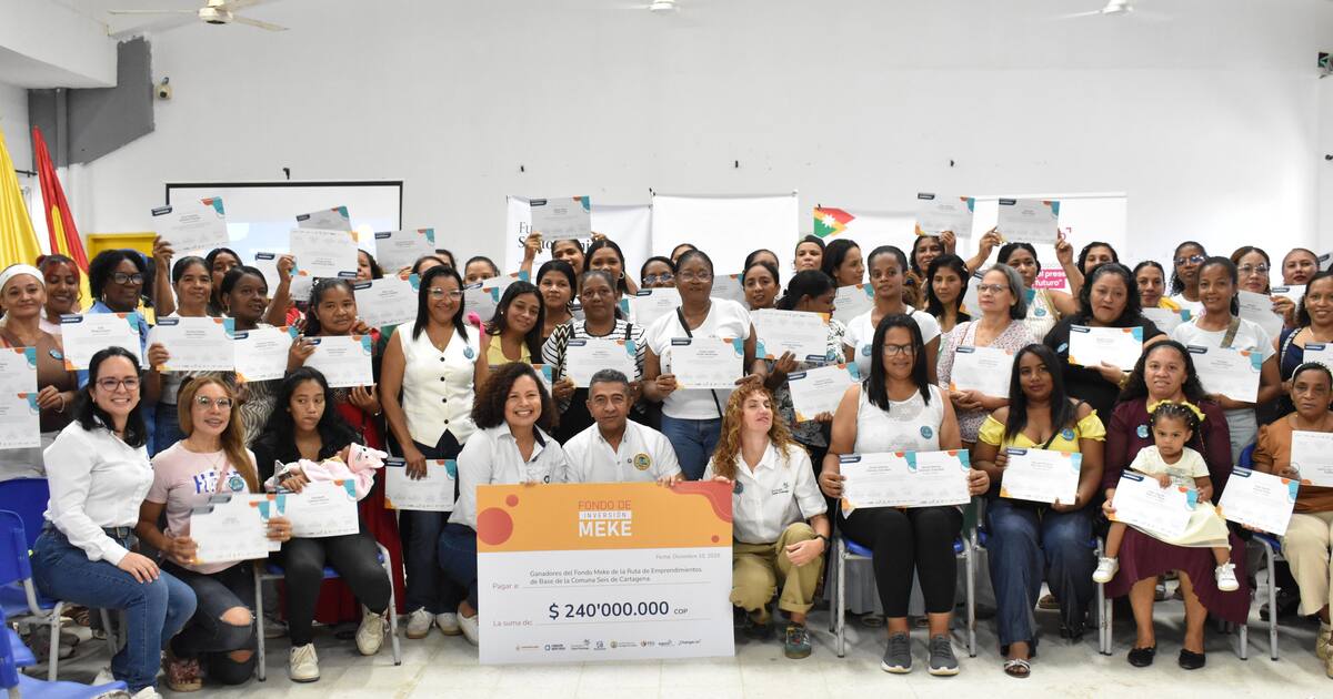Nuevo apoyo para 114 emprendedores en Cartagena para sus negocios
