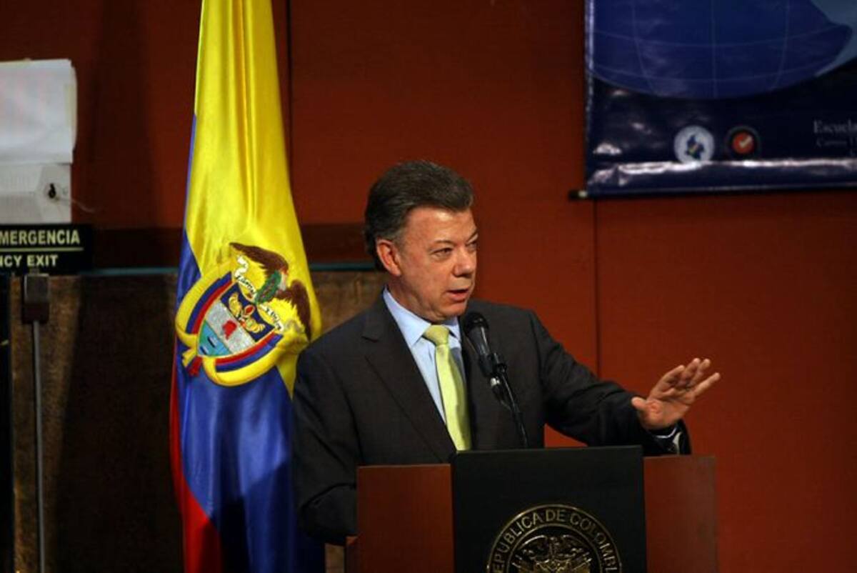 Juan Manuel Santos, presidente de Colombia. COLPRENSA