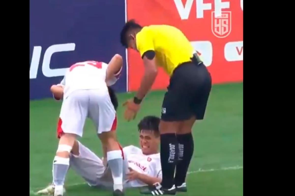 Video: quiso celebrar como Cristiano y sufrió una de las peores lesiones