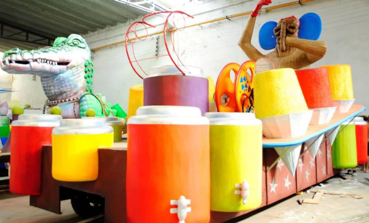 Carroza del rescate de la marimonda. Cortesía QHubo Barranquilla