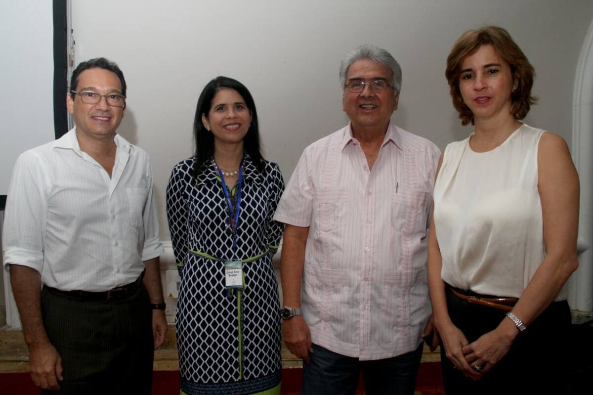 Nicolás Pareja, Julia Eva Pretelt, Manuel del Cristo Pareja y María Claudia Páez Mallarino. FOTOS ZENIA VALDELAMAR/EL UNIVERSAL/