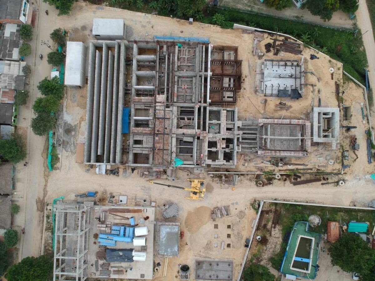 Vista aérea de la nueva planta