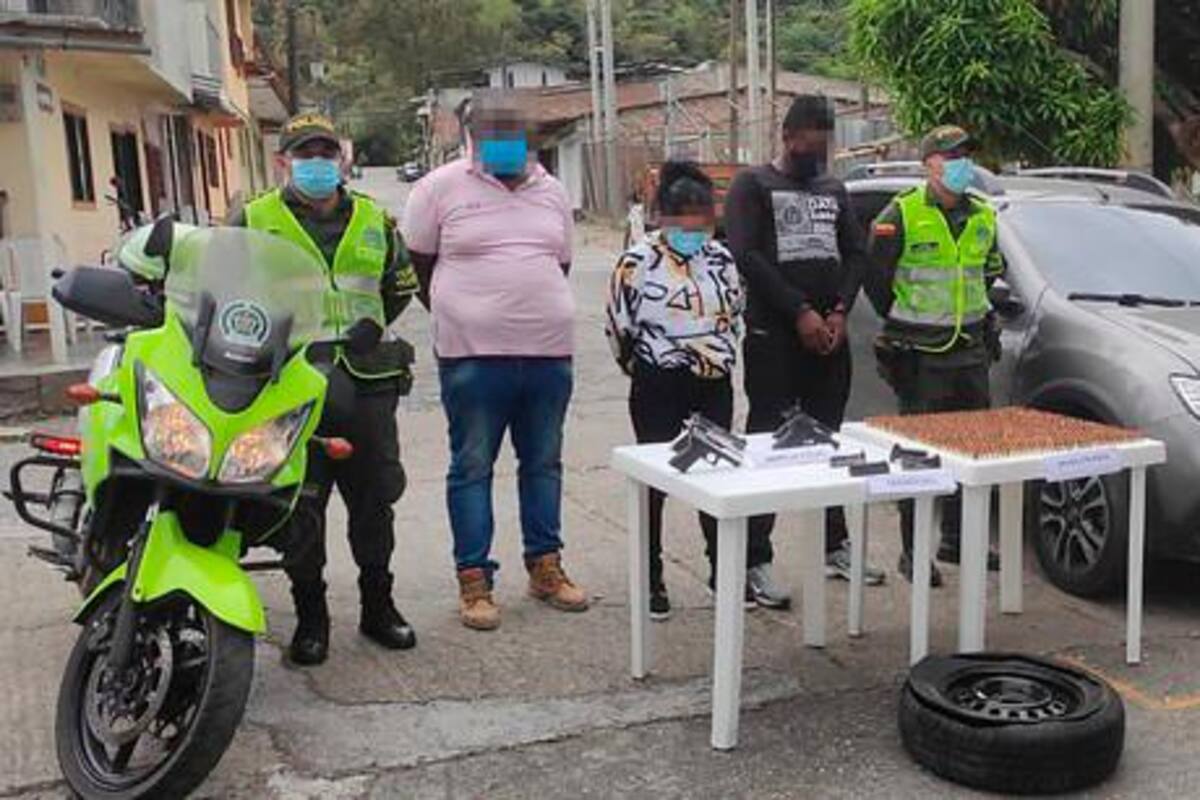 Capturan tres personas por transportar armas y municiones en el Cauca