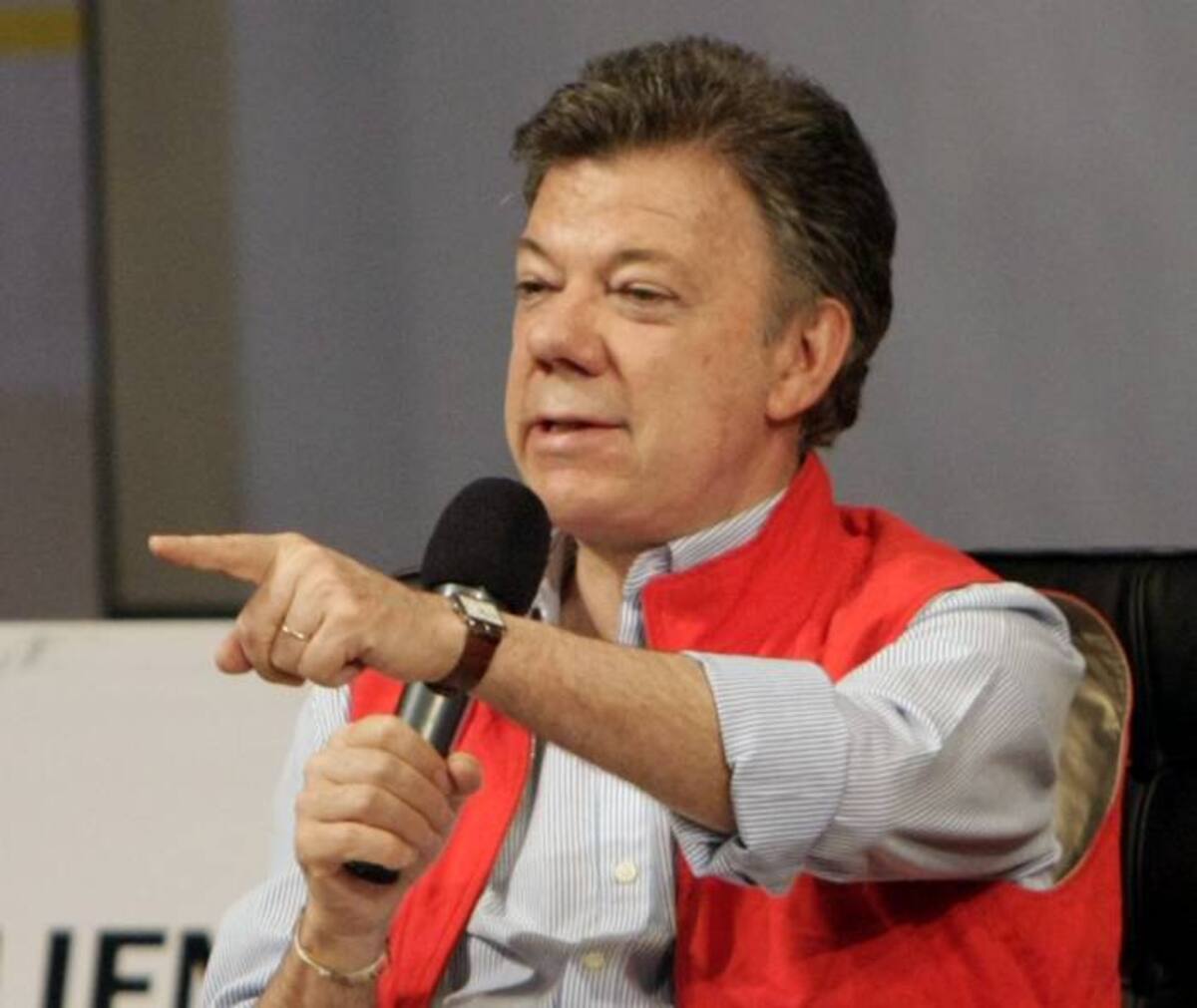 Juan Manuel Santos, presidente de Colombia. COLRPENSA