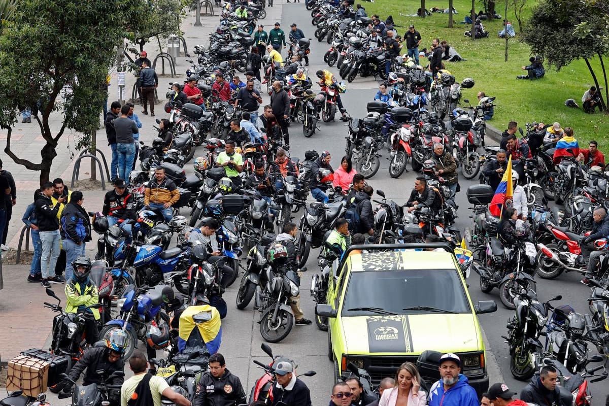 En Fotos: así se vivió la protesta de motociclistas en el país