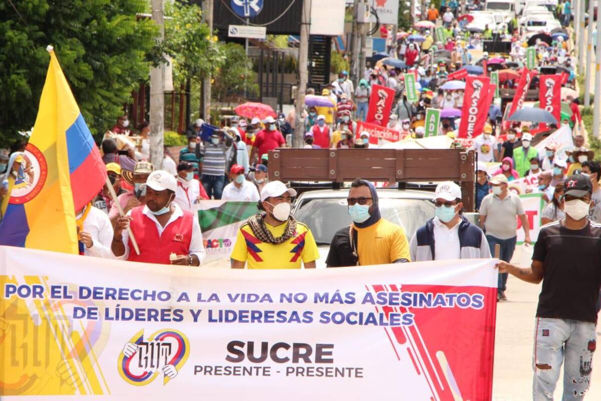 Movilización sindical en Sucre respalda iniciativas del comité nacional de paro