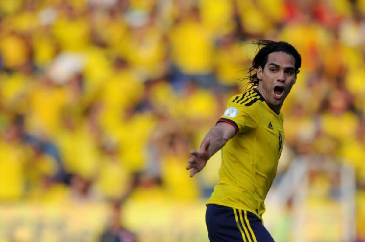 “Celebré de esta manera este gol por la noticia de que voy a ser padre”, dijo 'el Tigre' Falcao al canal deportivo colombiano Win Sports. AFP EITAN ABRAMOVICH